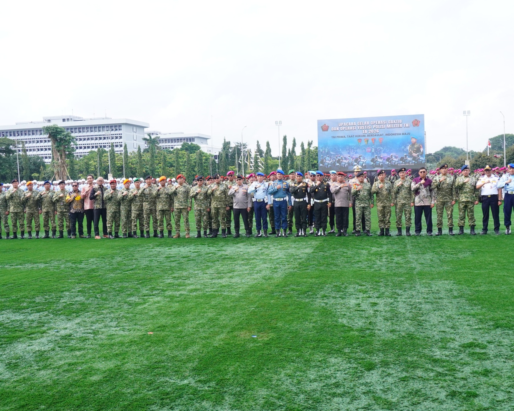 Kaskodau I Hadiri Upacara Gelar Operasi Gaktib dan Yustisi Polisi Militer 2026