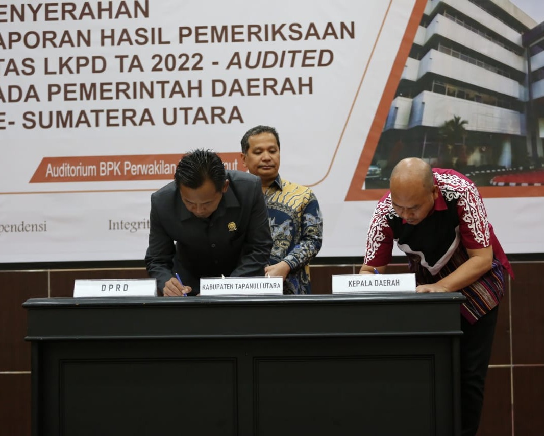 Pemkab Tapanuli Utara Kembali Raih Opini WTP Yang Ke 9 Kali Berturut-Turut di Masa Kepemimpinan Nikson Nababan