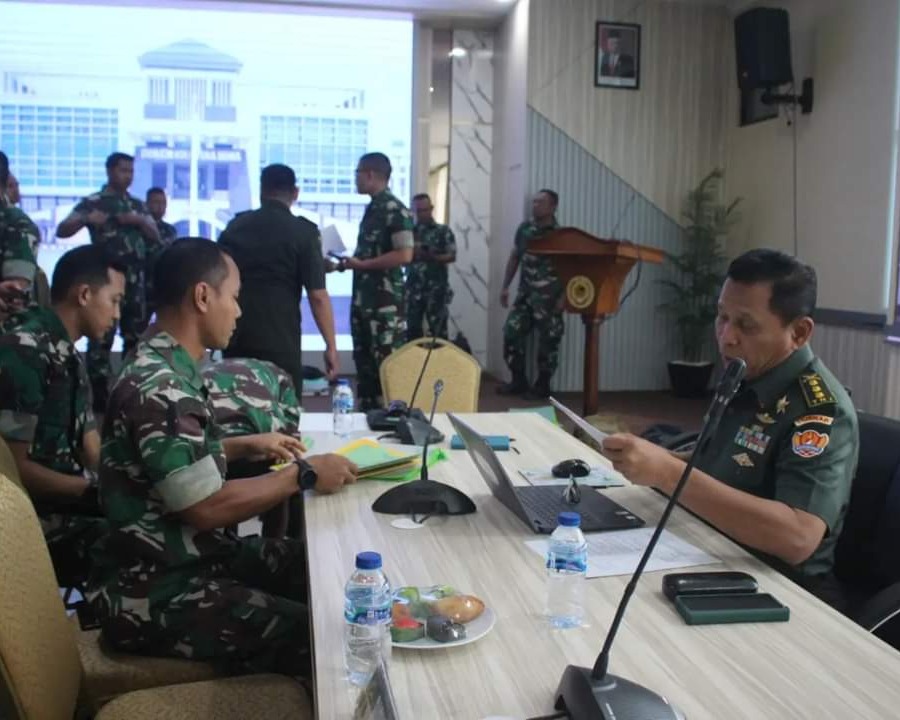 Korem 031/Wira Bima Menerima Kunjungan Tim Wasrik Itjenad