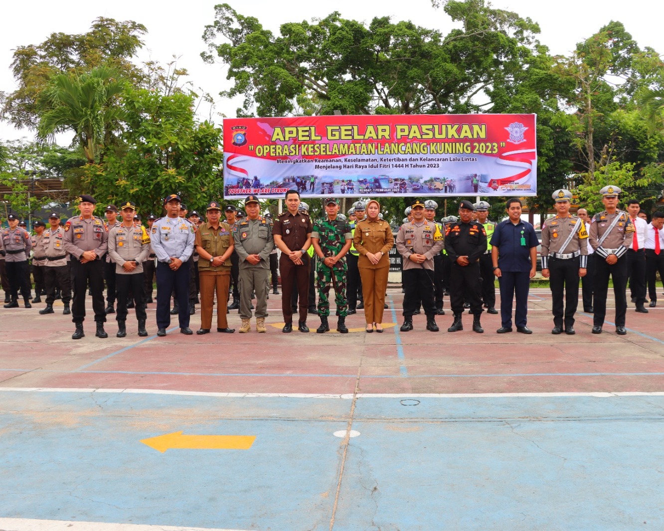 Dihadiri Forkopimda, Polres Inhu Gelar Apel Pasukan Operasi Keselamatan Lancang Kuning 2023