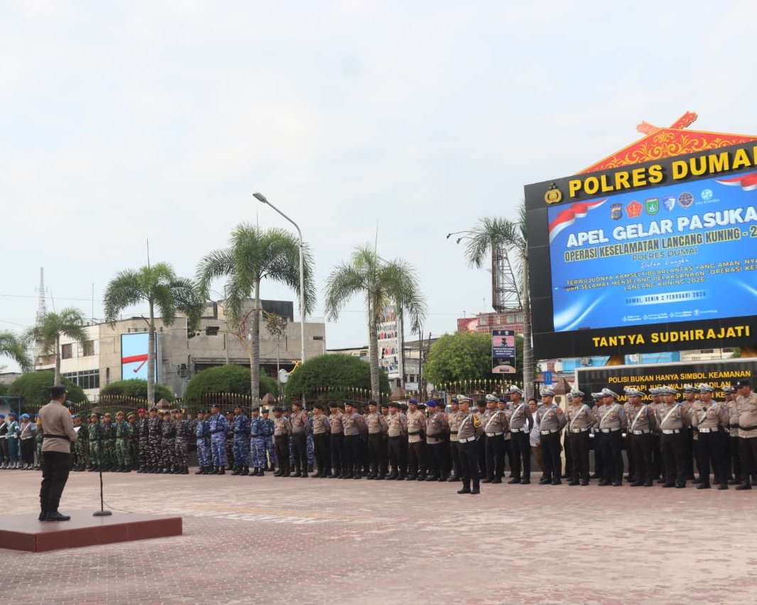 Polres Dumai Resmi Gelar Operasi Keselamatan Lancang Kuning 2026