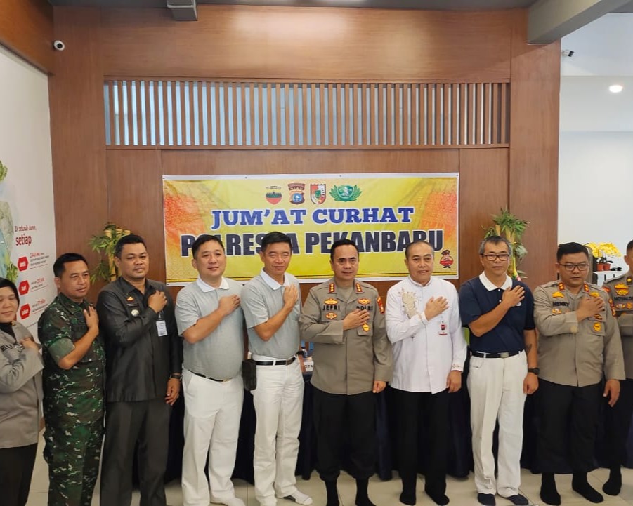 Tampung Keluhan Masyarakat, Kapolresta Pekanbaru Kembali Gelar Jumat Curhat
