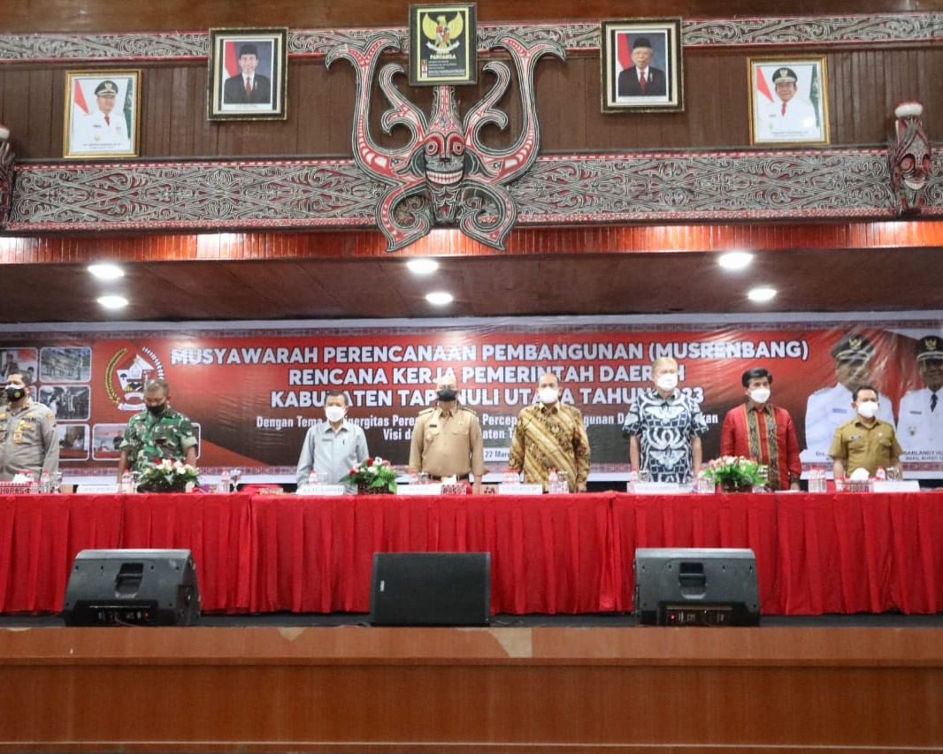 Resmi Buka Musrenbang RKPD Kabupaten Tapanuli Utara Tahun 2023, Bupati Nikson Nababan: Prioritas Infrastruktur Jalan Dan Jembatan