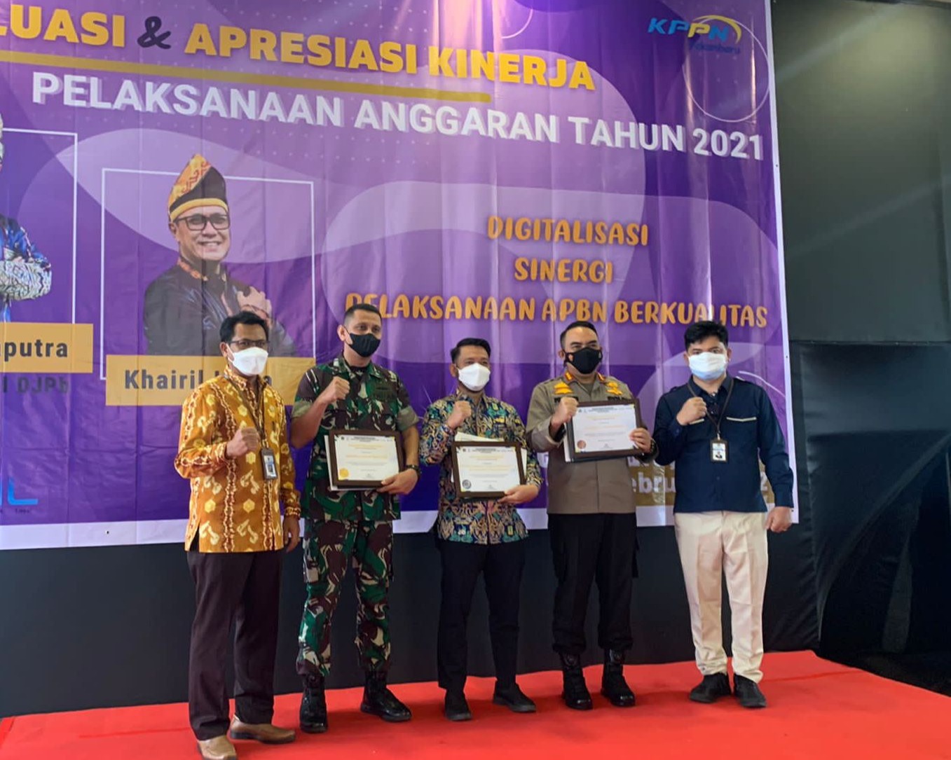 Polresta Pekanbaru Raih Penghargaan Evaluasi Dan Apresiasi Kinerja Pelaksanaan Anggaran Tahun 2021