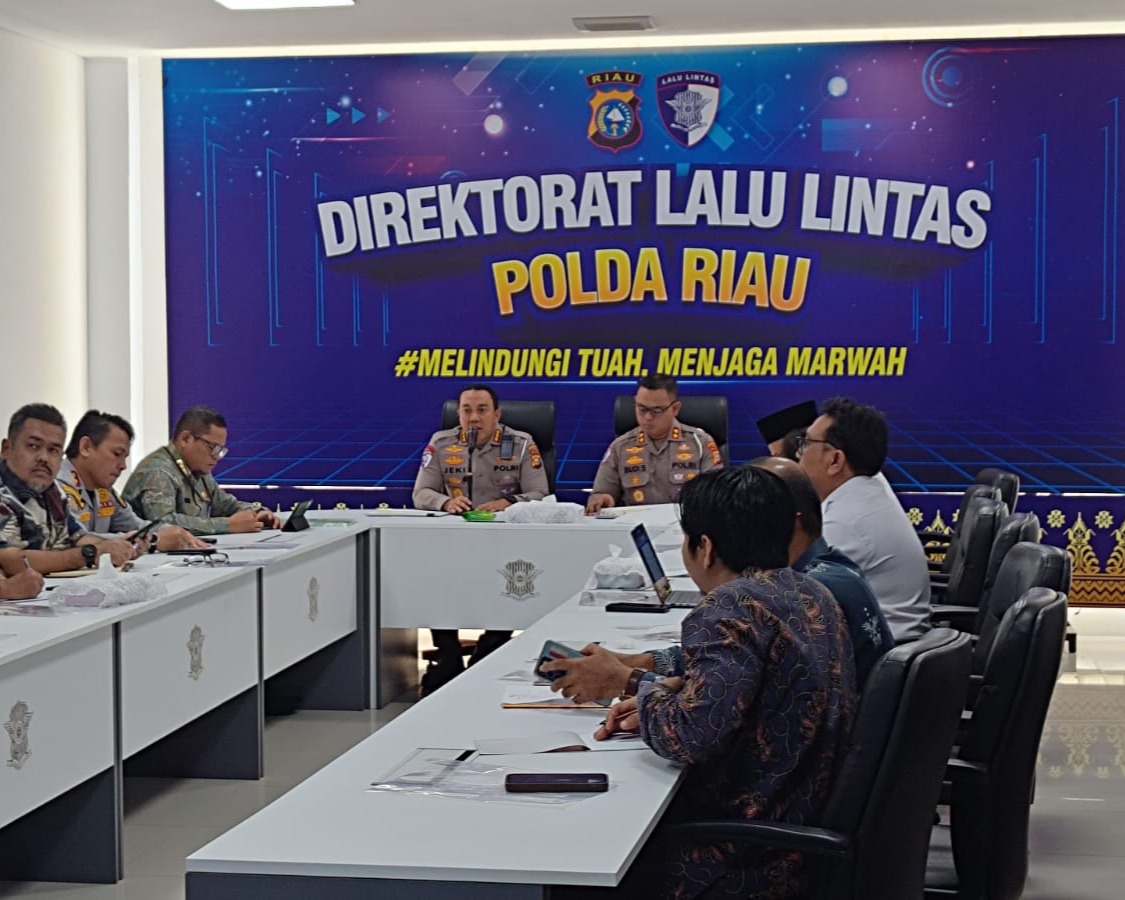 Forum Lalu Lintas Bahas Kesiapan Jalur Mudik, Ditlantas Polda Riau Targetkan Perbaikan Jalan Rampung Sebelum Lebaran 2026