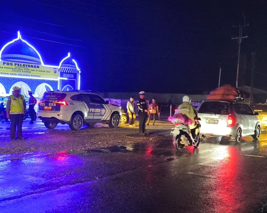 Situasi Kondusif Di H+7, Ditlantas Riau Perkuat Pengamanan Jelang Puncak Arus Balik