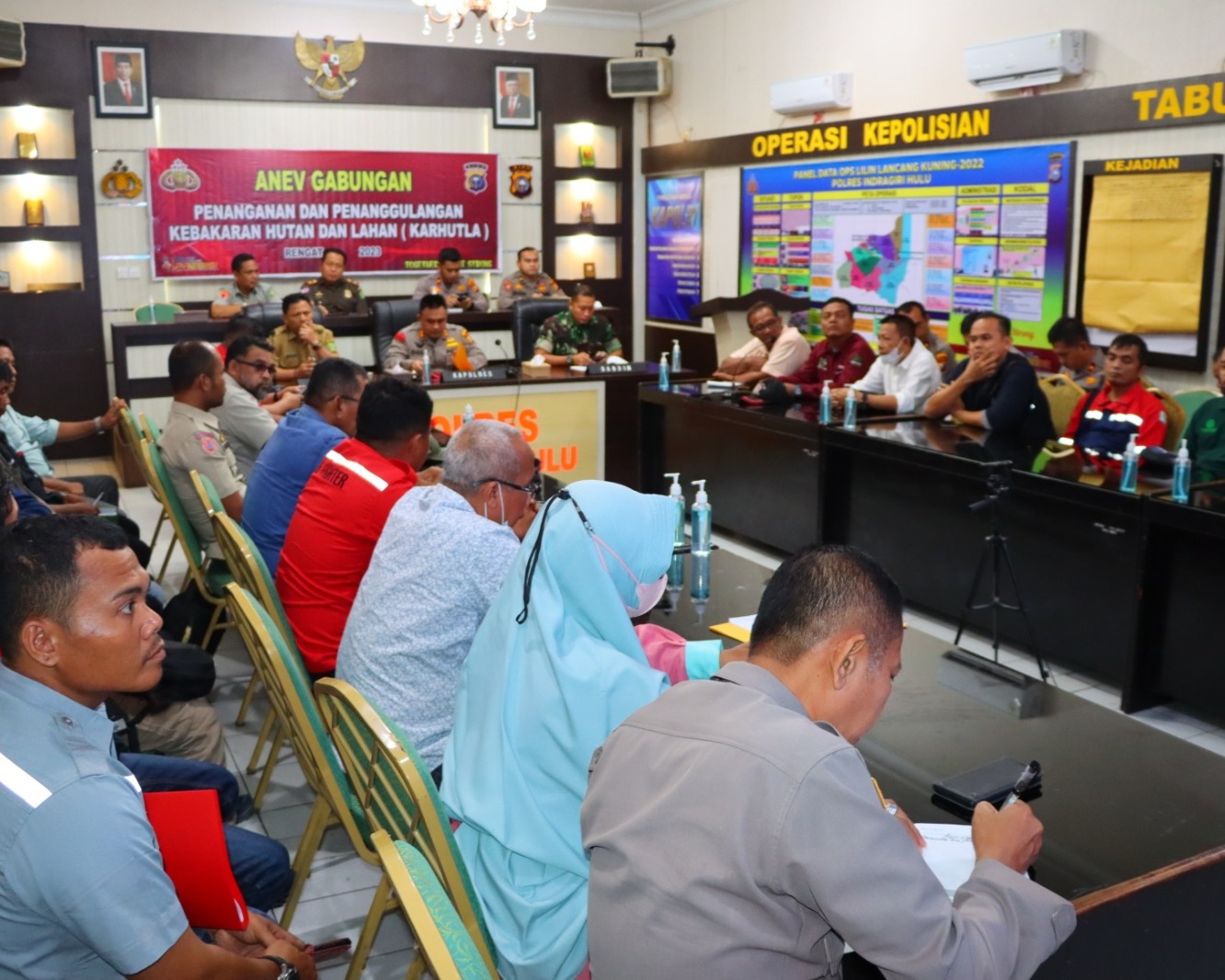 Pimpin Anev Gabungan Penanganan Dan Penanggulangan Karhutla, Ini Penjelasan Kapolres Inhu