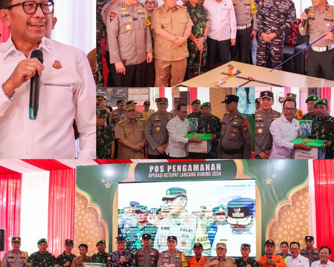 Kajati Riau Bersama FKPD Melakukan Peninjauan Pos Mudik Lebaran Tahun 2024