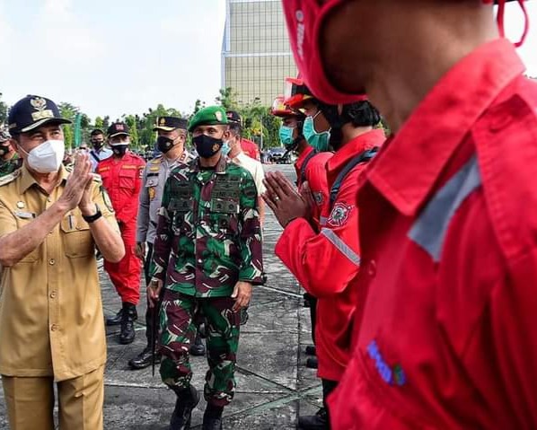 Gubernur Riau Pimpin Apel Siaga Pencegahan Karhutla di Wilayah Provinsi Riau Tahun 2021