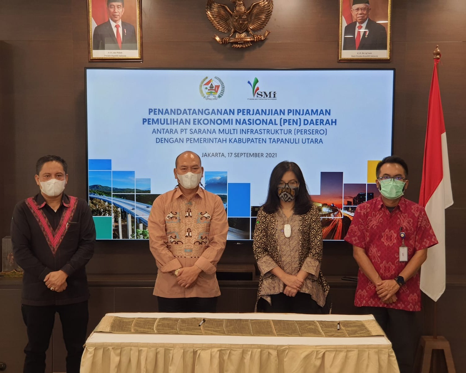 Pulihkan Ekonomi dan Tuntaskan Pembangunan, Bupati Taput Kembali Dapatkan Dana PEN