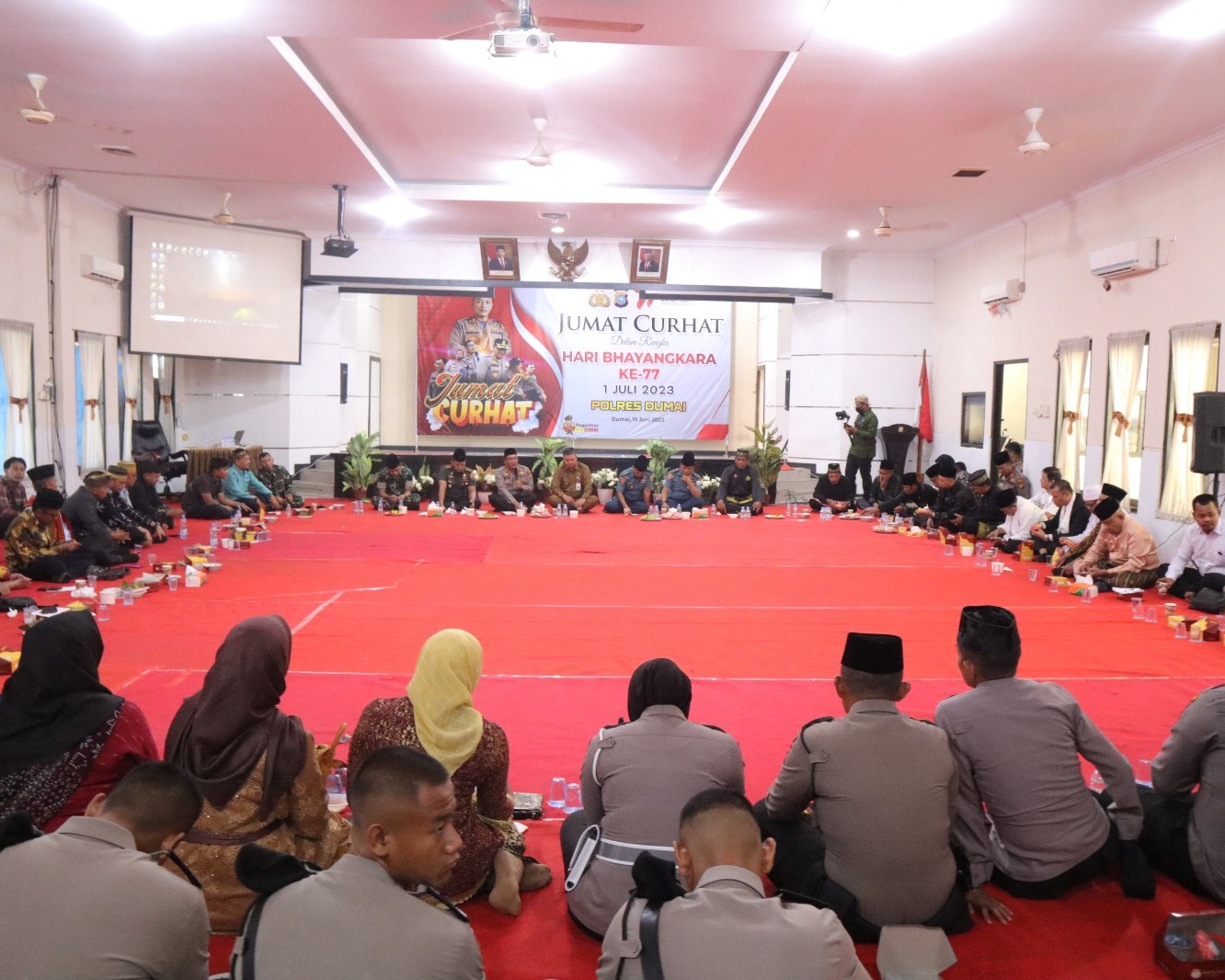 Polres Dumai Laksanakan Jumat Curhat Dalam Rangka Hari Bhayangkara Ke-77 Tahun 2023