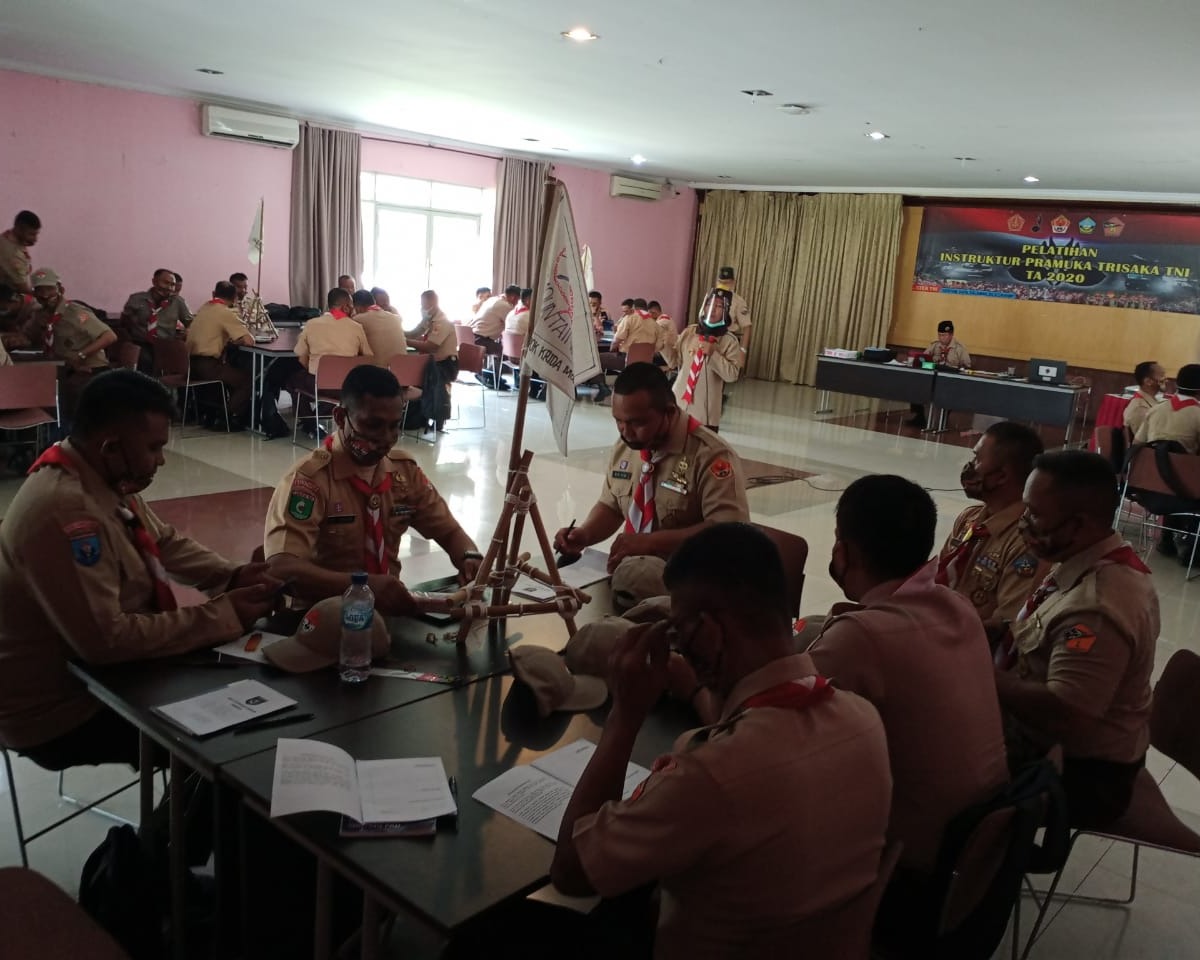 Binpotdirga Lanud RSN Ikuti Pelatihan Instruktur Pramuka