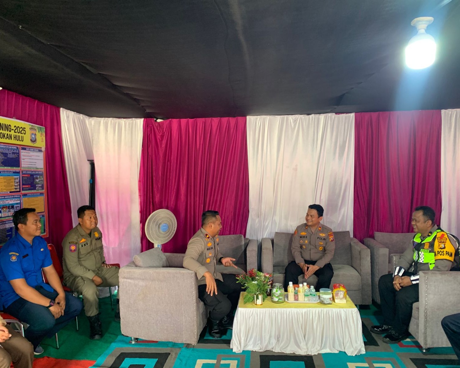 Wakapolres Rohul Cek Kesiapan Pos Pam Operasi Lilin Lancang Kuning 2025 di Tandun