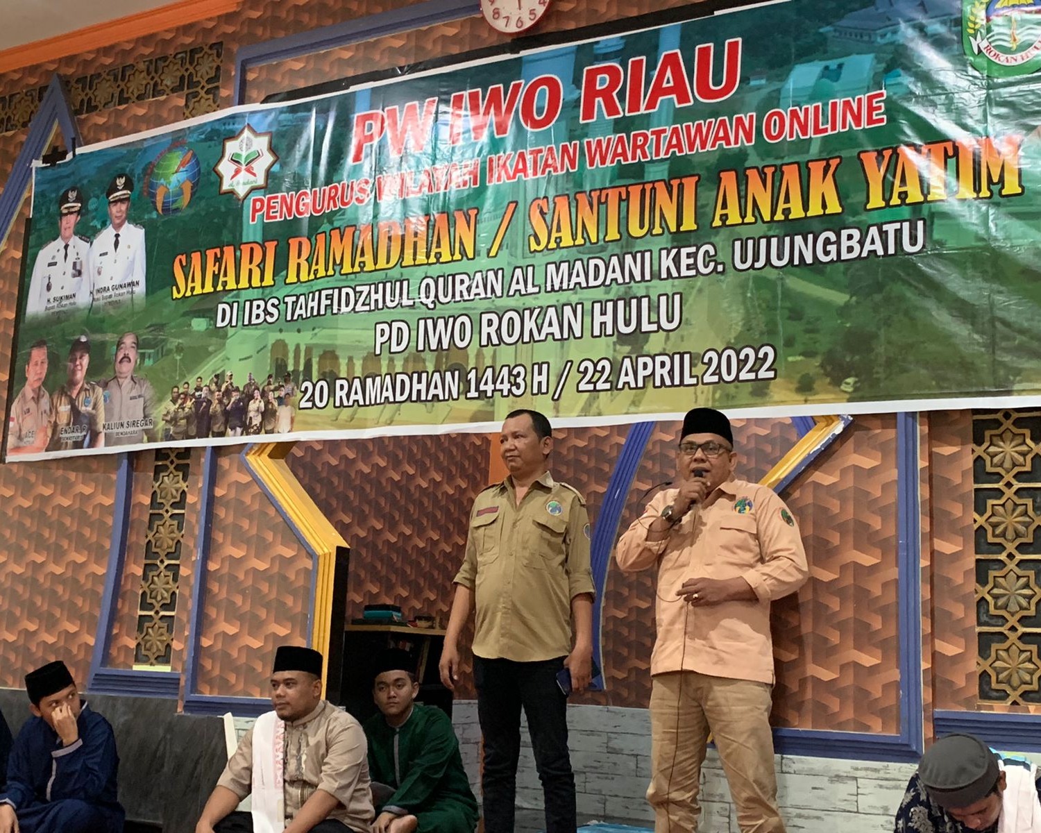 PW IWO Riau Kembali Lakukan Safari Ramadhan Bersama PD IWO Rohul Di Pondok Pesantren Islamic Bording School Tahfidzul Qur’an Al Madani