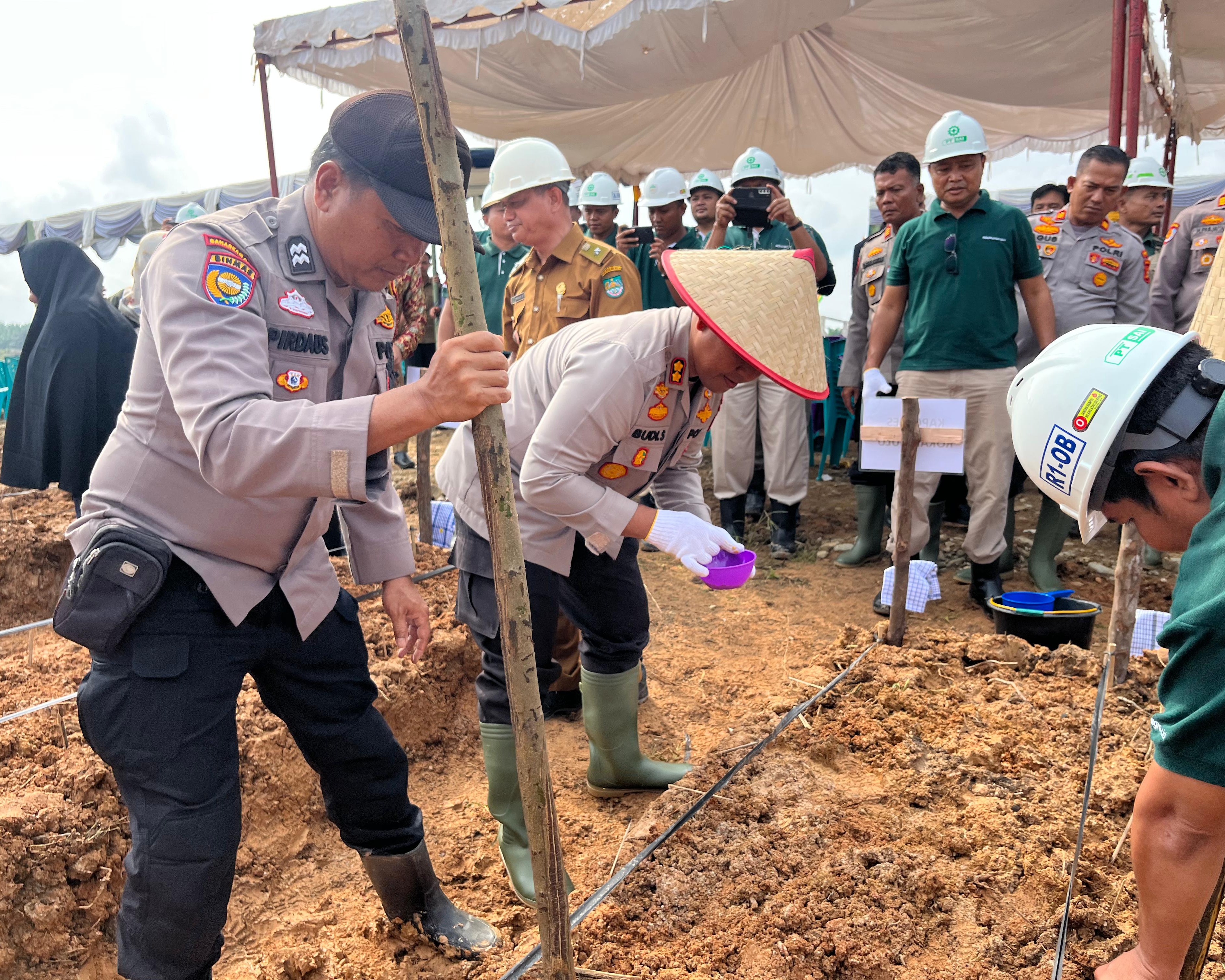 Polres Rokan Hulu Kolaborasi Secara Virtual Dengan Kementan dan Mitra Sukseskan Penanaman Jagung 1 Juta Hektar