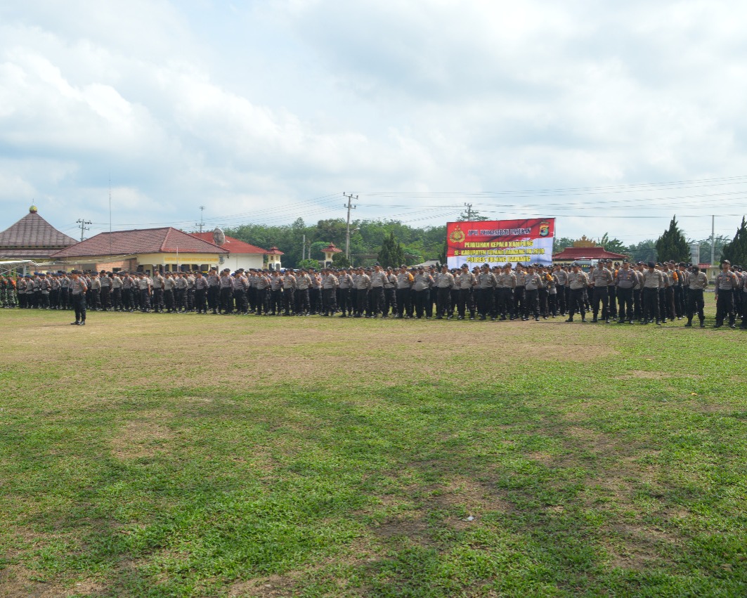 Ini Pesan Kapolres Tulang Bawang Kepada 537 Personel Saat Apel Serpas Pilkakam 2019