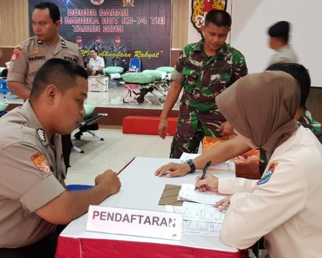 Satker Polda Kalteng Mendatangi Markas Korem 102 Panju Panjung