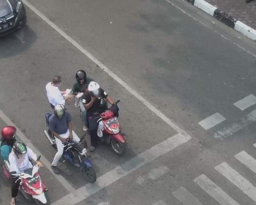 Dishub Kota Pekanbaru Membagikan Ribuan Masker, Dalam Memperingati Harhubnas Tahun 2019