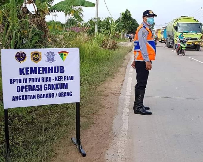 Sebanyak 157 Surat Tilang Terjaring Dalam Operasi Gakkum Gabungan BPTD IV Riau - Kepri Di Kota Dumai