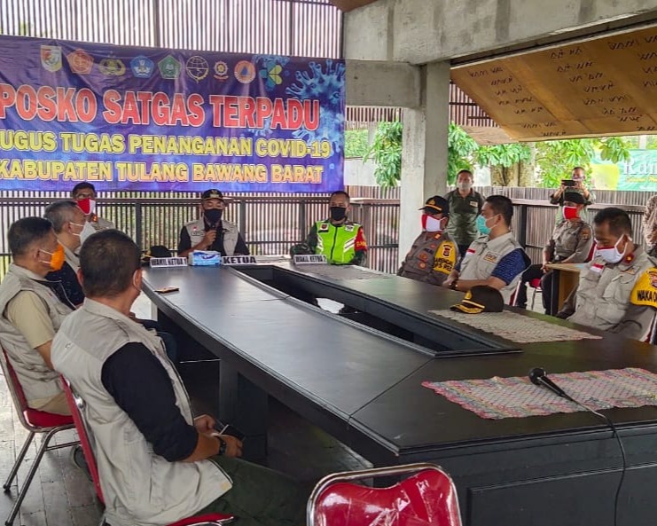 Bupati Tubaba Melakukan Konferensi Pers Terkait Kesembuhan Pasien Positif Covid-19