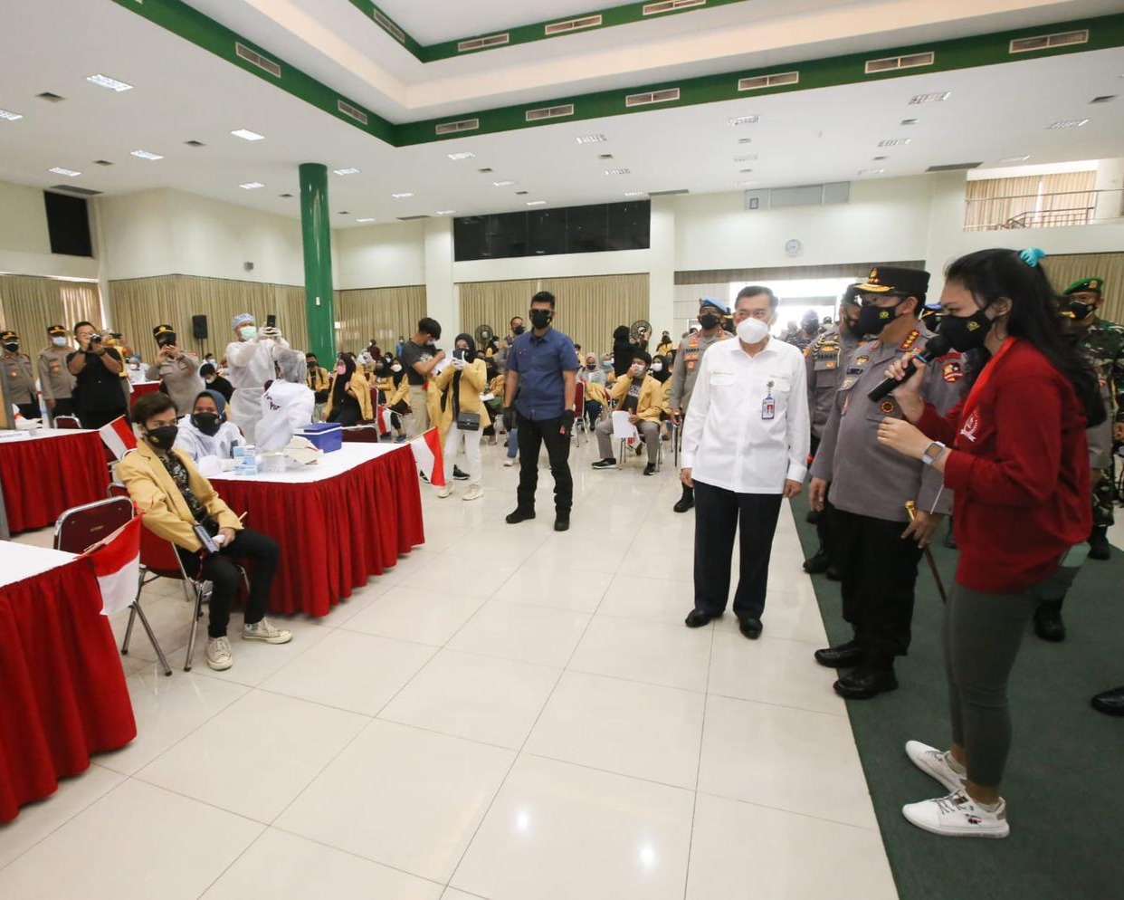 Kapolri Apresiasi 30 Tahun Pengabdian Alumni Akpol 91, Bersama Mahasiswa Gencarkan Vaksinasi Massal Percepat Herd Immunity