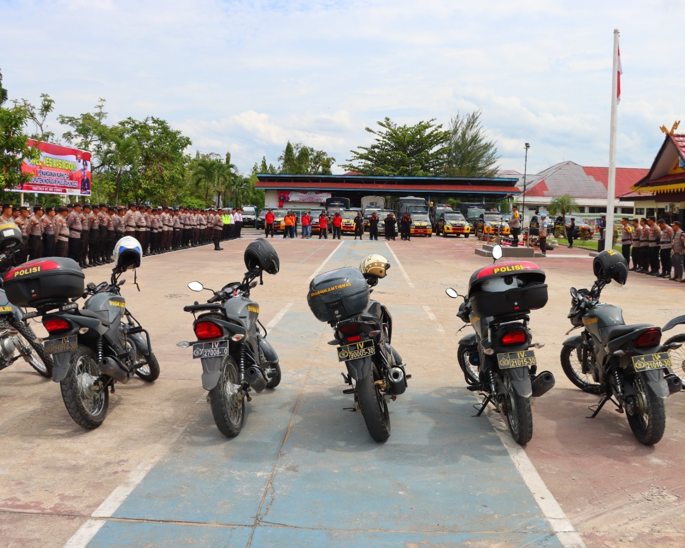 Kapolres Inhu Pimpin Apel Kesiapsiagaan Penanggulangan Karhutla