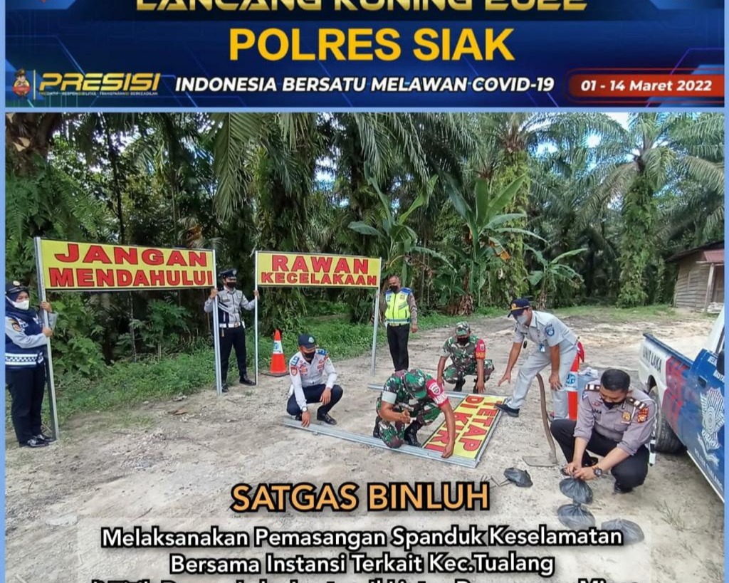 Ops Keselamatan Lancang Kuning Tahun 2022, Polres Siak Lebih Utamakan Himbauan Yang Mengedukasi Dan Humanis