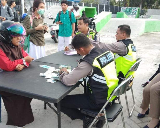 Satlantas Polres Palangka Raya Lakukan Razia 