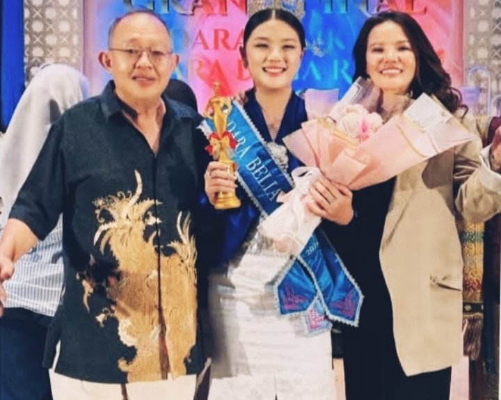 Keren! Wisellin Alexia Dari Stella Gracia School Pekanbaru Raih Mahkota Utama Dara Belia Riau 2026