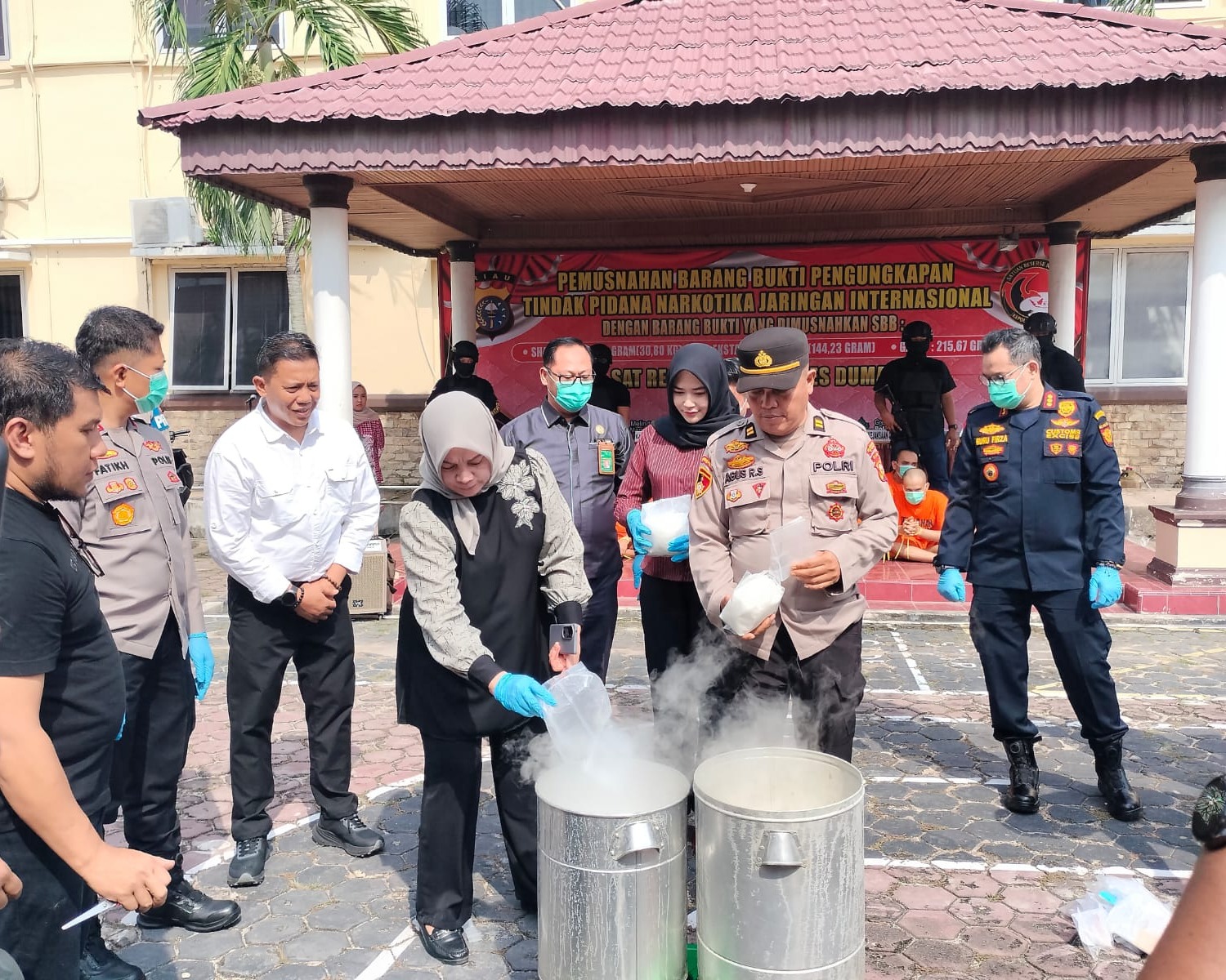 Polres Dumai Musnahkan 30,80 Kilogram Sabu Jaringan Internasional, Selamatkan Lebih Dari 155 Ribu Jiwa