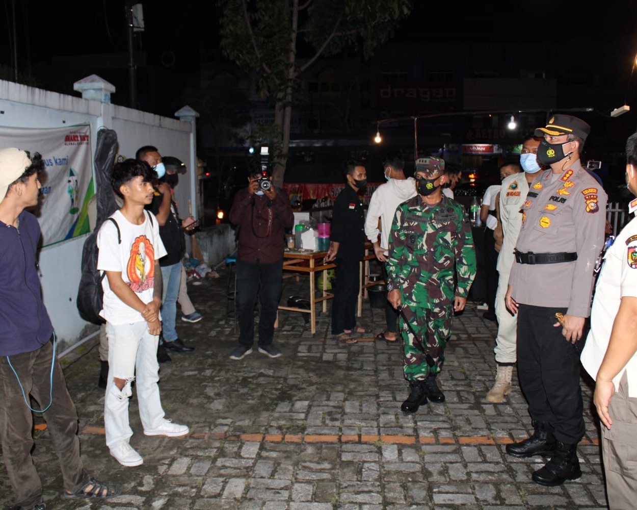 Tim Satgas Covid-19 Gabungan Kota Pekanbaru Gelar Operasi Yustisi Penerapan Protokol Kesehatan