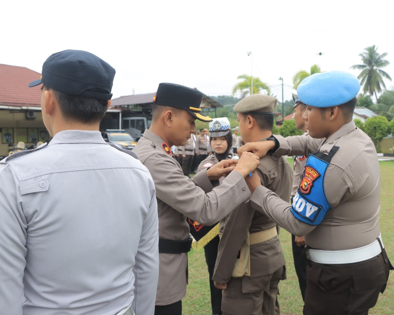 Polres Kampar Laksanakan Apel Gelar Pasukan Operasi Keselamatan Lancang Kuning 2026