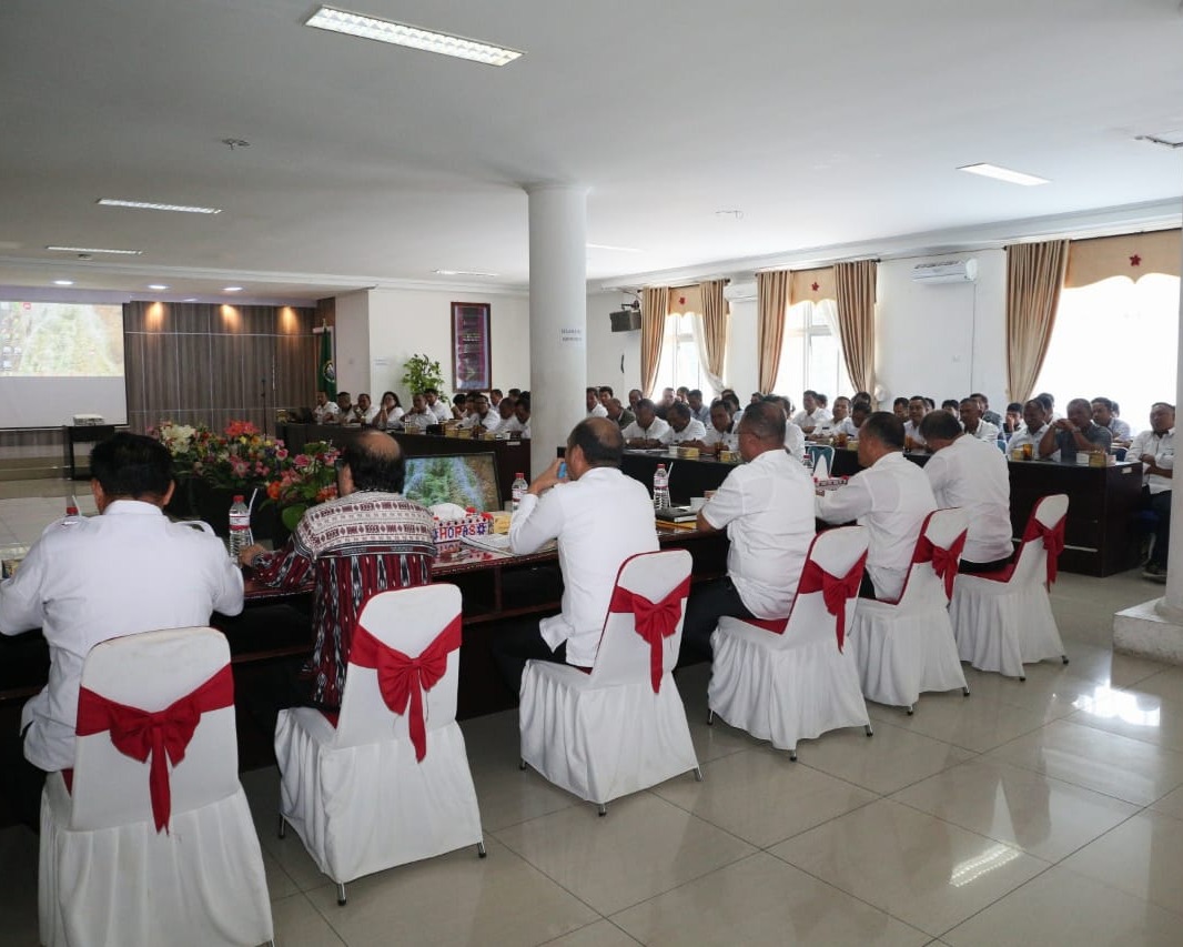 Bupati Taput Hadiri Acara Sosialisasi dan Pendataan Awal Kegiatan Inventarisasi dan Verifikasi Penguasaan TORA Kabupaten Taput