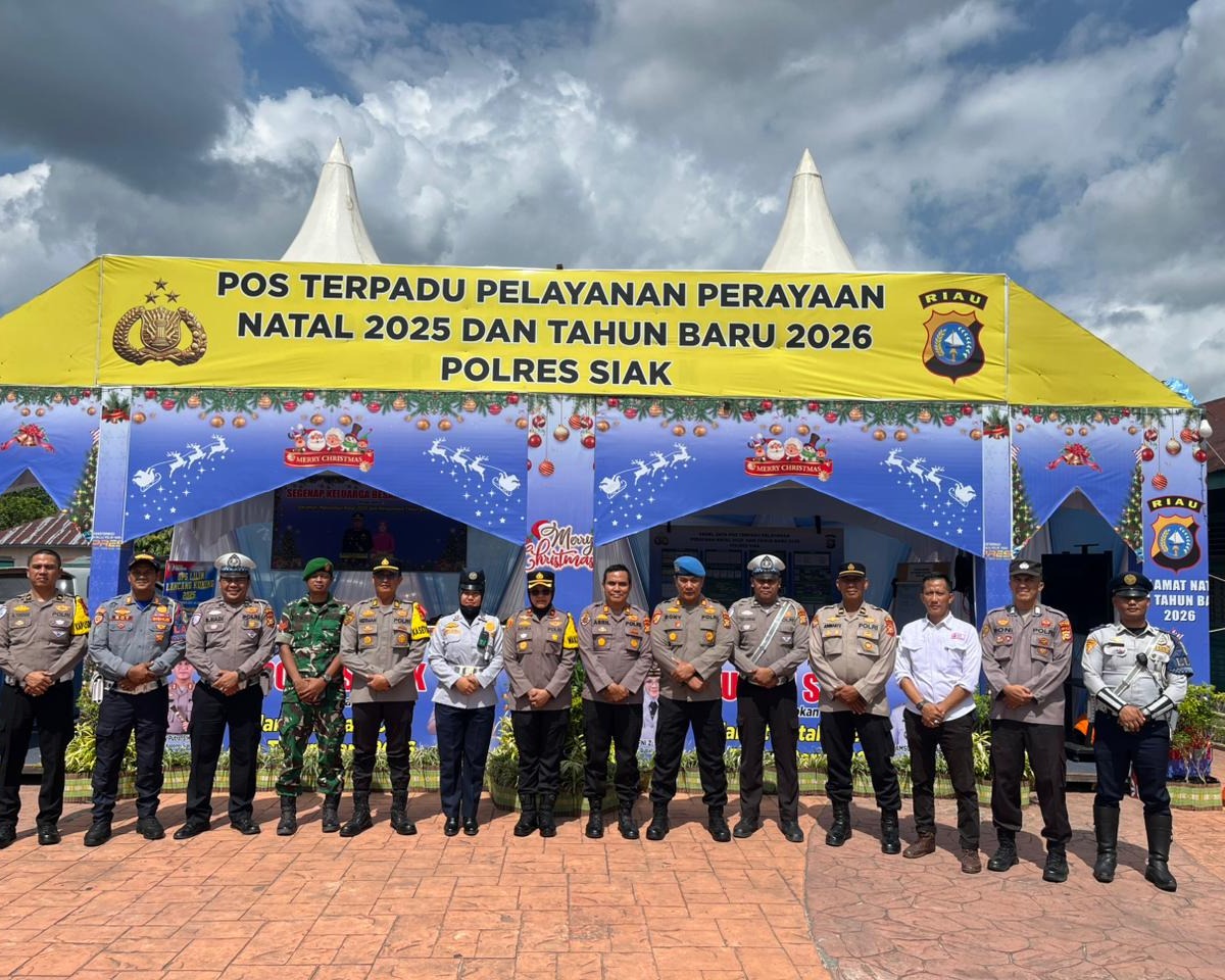 Wakapolres Siak Cek Kesiapan Pos Terpadu Nataru 2026, Pastikan Pelayanan Maksimal Untuk Masyarakat