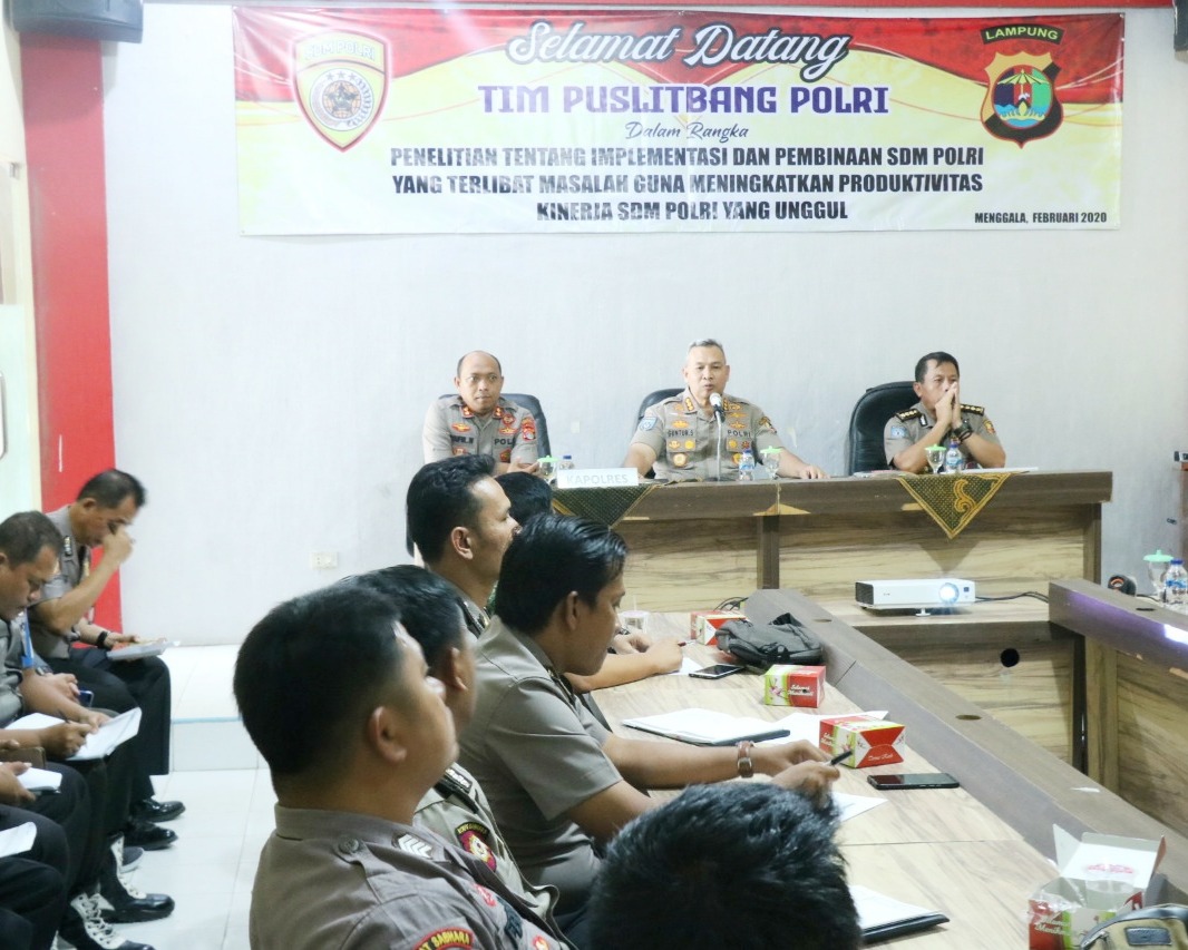 Puslitbang Polri Kunjungi Polres Tulang Bawang