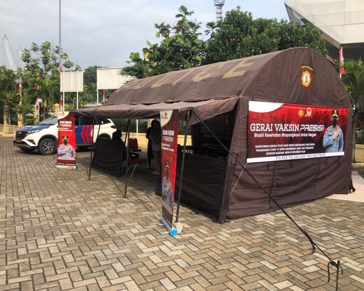 Polri Dirikan Gerai Vaksin Presisi Seluruh Polda, Polres, Polsek Gratis dan Tanpa Syarat KTP Domisili