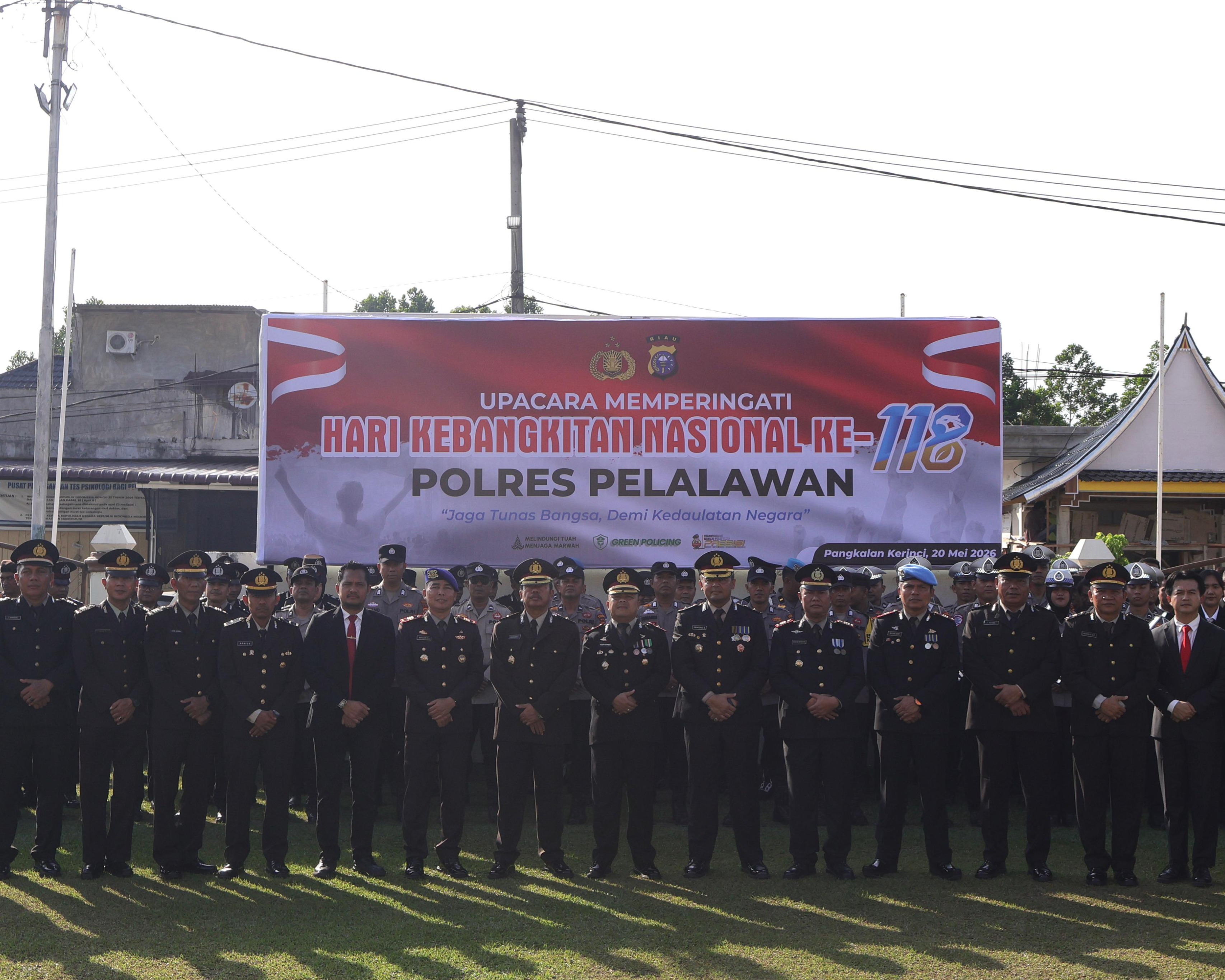 Polres Pelalawan Khidmat Gelar Upacara Harkitnas Ke-118: Bangkit Bersama Wujudkan Indonesia Maju
