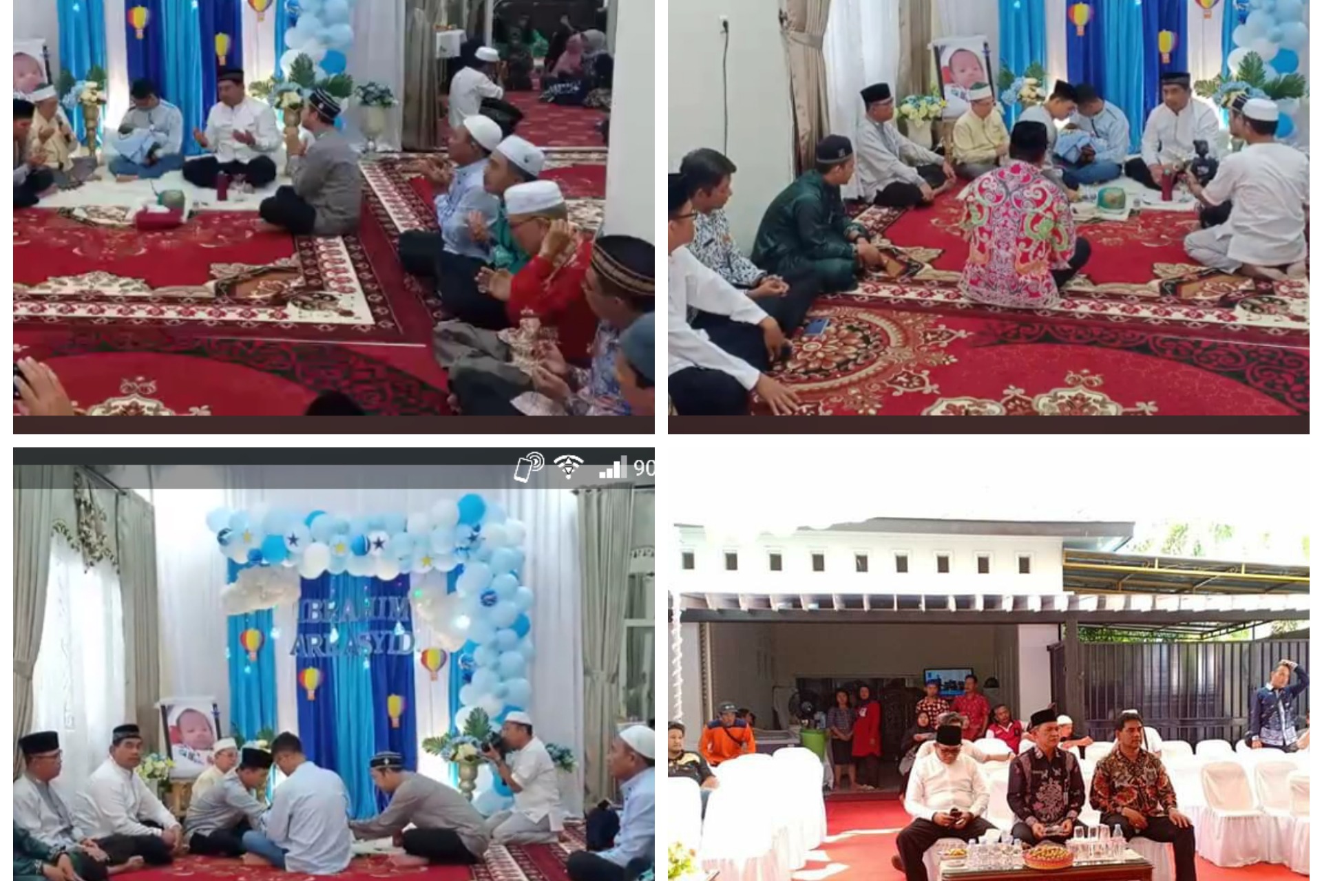 Salahudin ST MT Kadis PUPR Kalteng Adakan Acara Aqiqah Cucu  Pertamanya