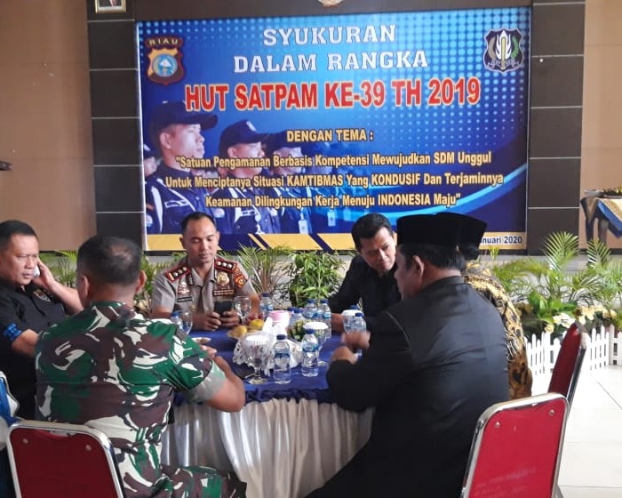 Gelar Acara Peringati HUT Satpam ke 39, Polres Rohil Berikan Piagam Penghargaan