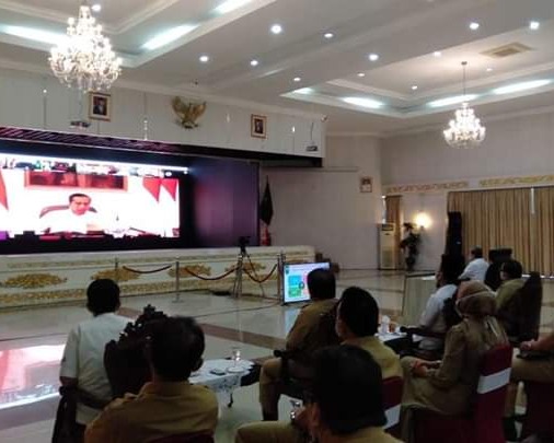 Gubri Syamsuar Vidcon Bersama Presiden RI Membahas Isu Covid-19