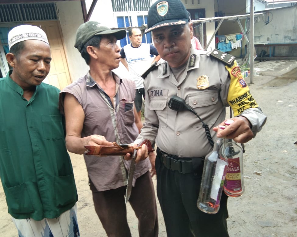 Polsek Pahandut Amankan Dua Pemuda Mabuk Dalam Kondisi Pengaruh Minuman Beralkohol 