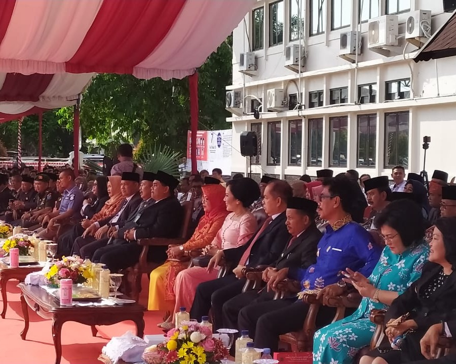 Sekdaprov Kalteng Pimpin Upacara Peringatan Hari Bakti Pekerjaan Umum ke 74 Tahun 2019