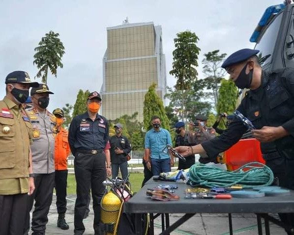 Gubri Pimpin Apel Kesiapan Menghadapi Bencana Alam di Wilayah Provinsi Riau