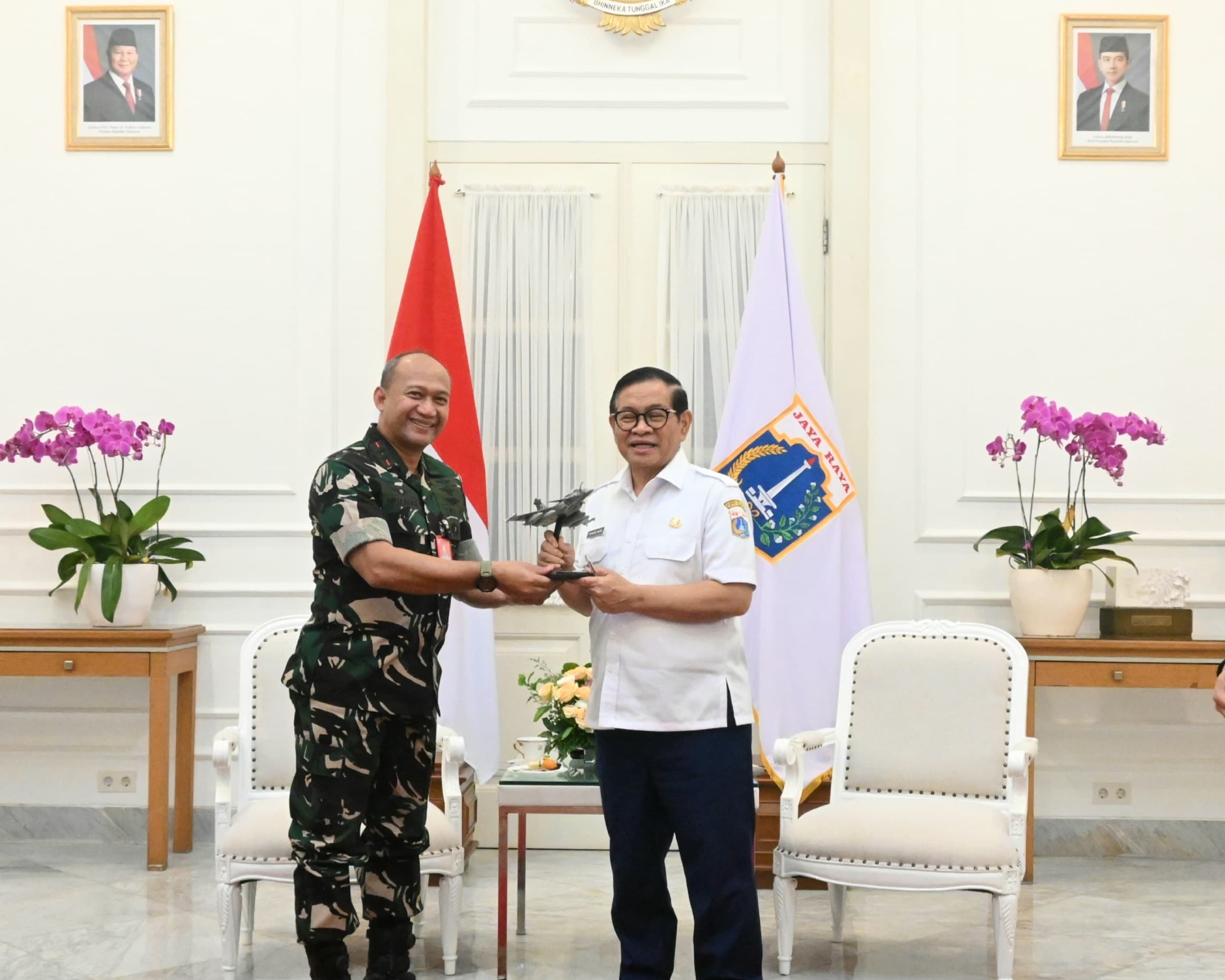 Jalin Sinergitas Dengan Forkopimda, Pangkoopsud I Kunjungi Gubernur dan Ketua DPRD DKI Jakarta
