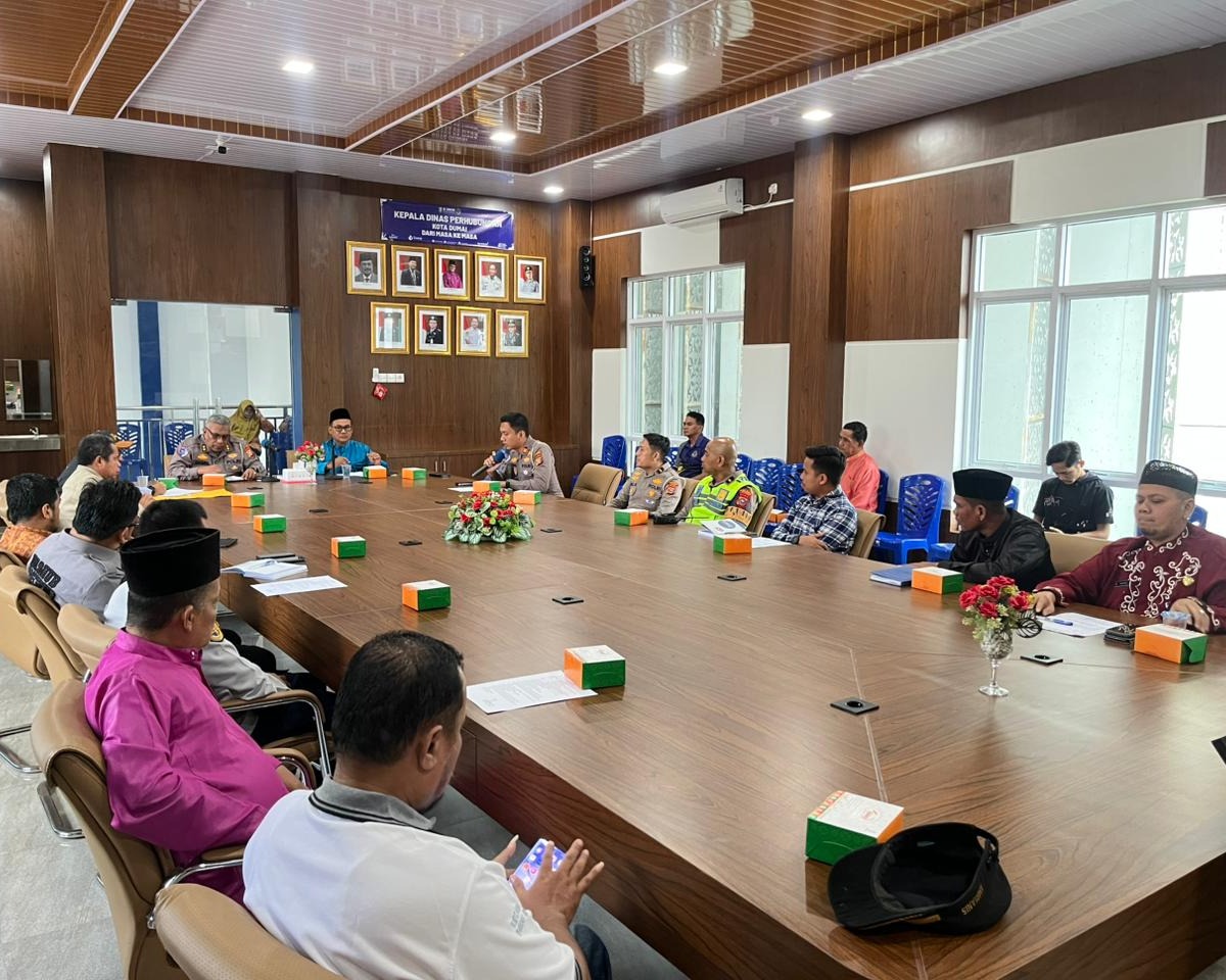Rapat Koordinasi Penutupan Jembatan Sei Mesjid, Ditlantas Polda Riau Dorong Sinergi Pengaturan Lalu Lintas