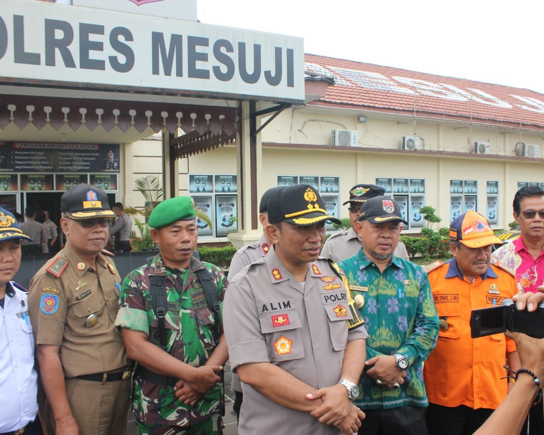 Kapolres Mesuji Pimpin Apel Gelar Pasukan Operasi Lilin Krakatau Tahun 2019