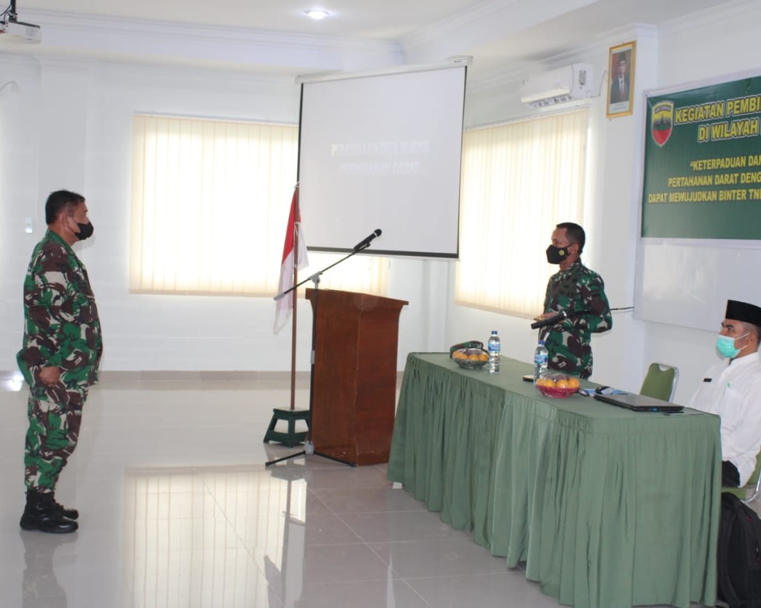 Kodim 0301/PBR Selenggarakan Pembinaan Tata Ruang Pertahanan Darat