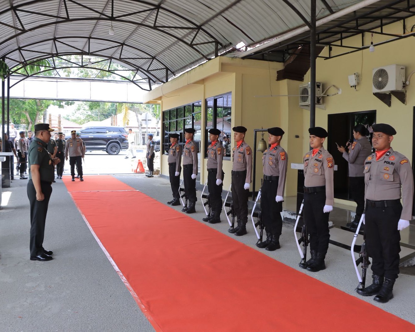 Danrem 031/WB Kunjungi Polres Kampar, Sinergitas TNI-Polri Semakin Solid Jaga Kamtibmas