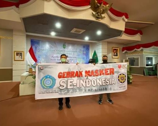 Gebrakan Bersama Pakai Masker Se-Indonesia, Pemprov Riau Bagikan 5 Juta Masker