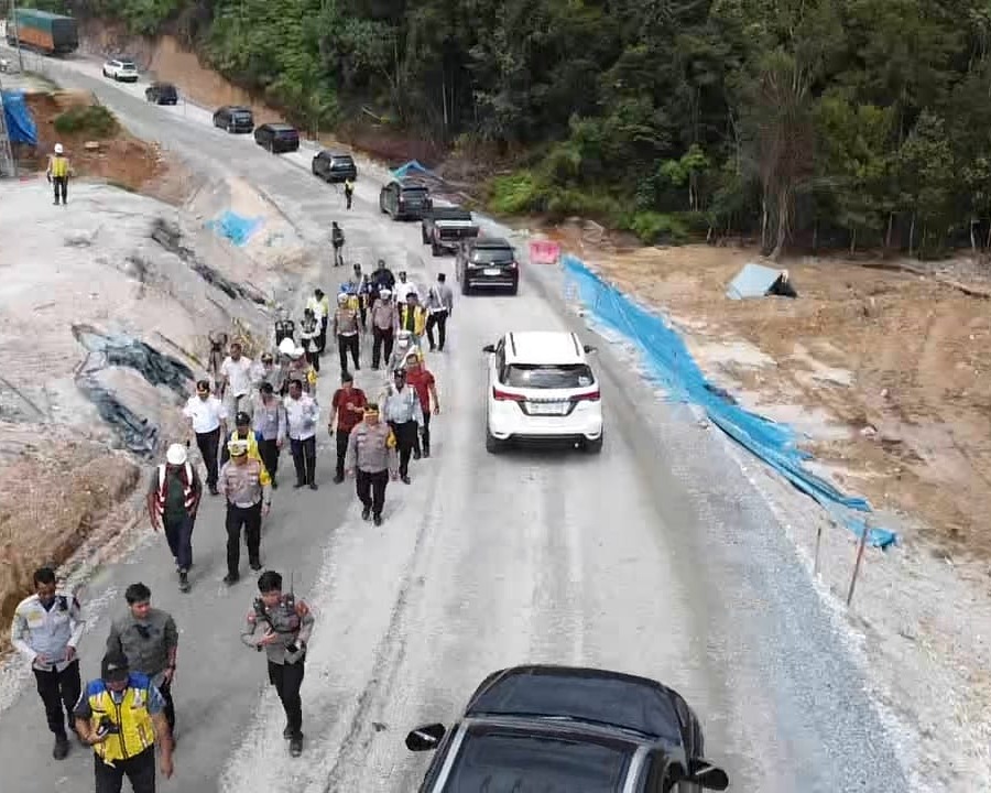 Pastikan Aktivitas Lalu Lintas Lancar, Ka Opsda Operasi Lilin Lancang Kuning 2024 Mencek Jalan Lintas Riau Sumbar